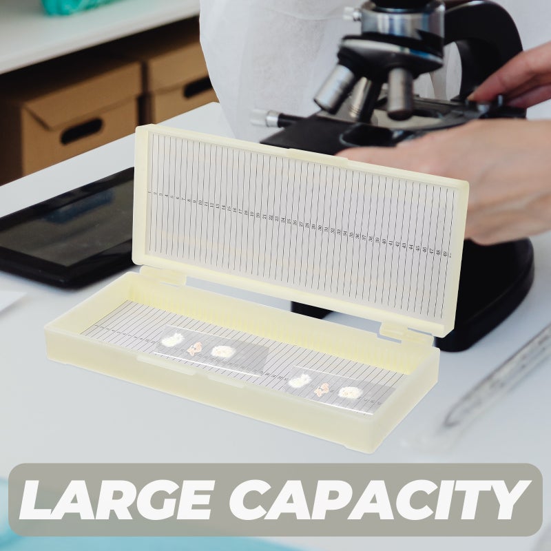 50 Grid Professional Storage Box Microscope Slide Storage Box Slide Capacity Box ( Color) - Image 3