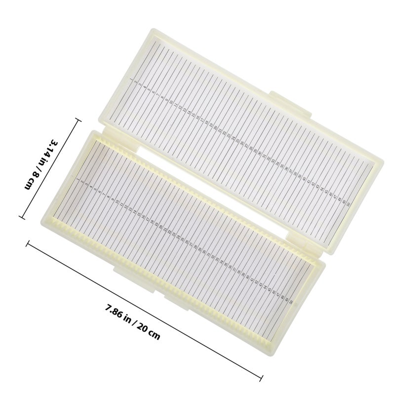 50 Grid Professional Storage Box Microscope Slide Storage Box Slide Capacity Box ( Color) - Image 2