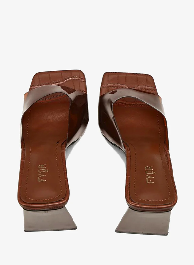 Fyor  Texture Pyramid Heel Sandal, CMJ 04 for Women | Best Price UAE