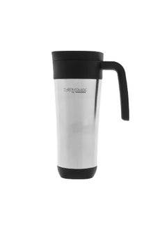 THERMOS Thermocafe Vacuum Insulated Stainless Steel Travel Mug Silver And Black 20 Oz Gs1500Tri6  - Image 1
