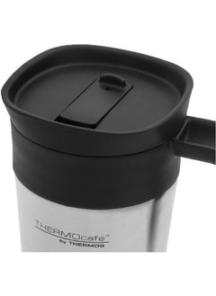 THERMOS Thermocafe Vacuum Insulated Stainless Steel Travel Mug Silver And Black 20 Oz Gs1500Tri6  - Image 3