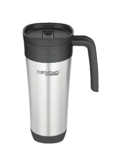 THERMOS Thermocafe Vacuum Insulated Stainless Steel Travel Mug Silver And Black 20 Oz Gs1500Tri6  - Image 2