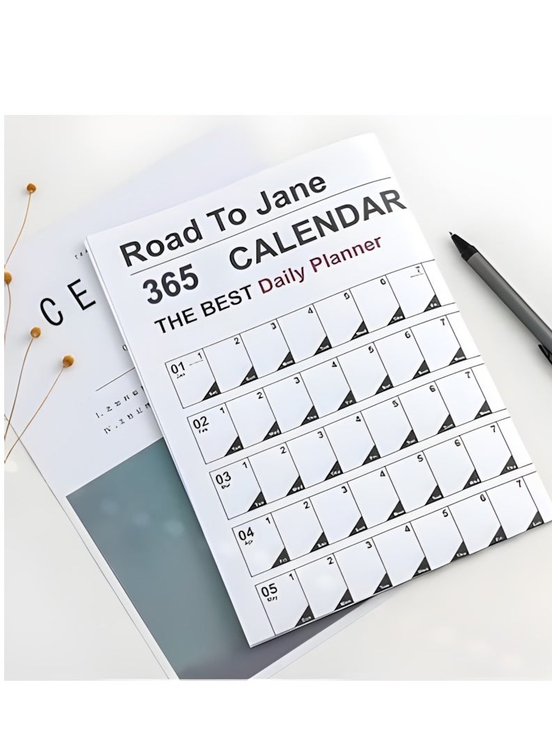 Vergali Calendar Planner Sheet 2025, Hanging Wall Calendar Yearly Daily Schedule, Poster Calendar- Simple Style, To Do List Annual Planner for Office Supplies  - Image 3