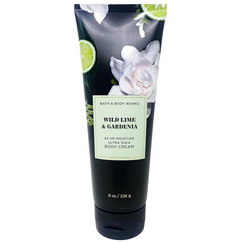 Bath Wild Lime and Gardenia Gift Set Trio Includes 3 Body Cream Full Size - Image 2