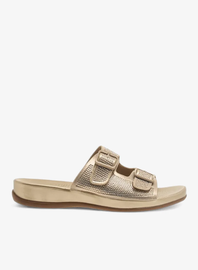 Flora Bella By Shoexpress Womens Embellised Slip-On Sandals With Buckle Accent Ramadan Collection