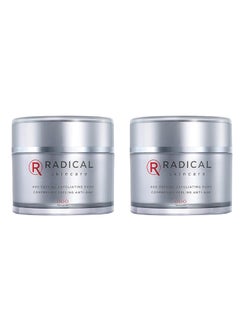 Radical Skincare Radical Skincare AgeDefying Exfoliating Pads  Remove Dead Skin Even  Brighten Skin Tone for Radiant Glow  For All Skin Types Including Sensitive Skin  Paraben  Cruelty Free 60 Pads 2 Pack 