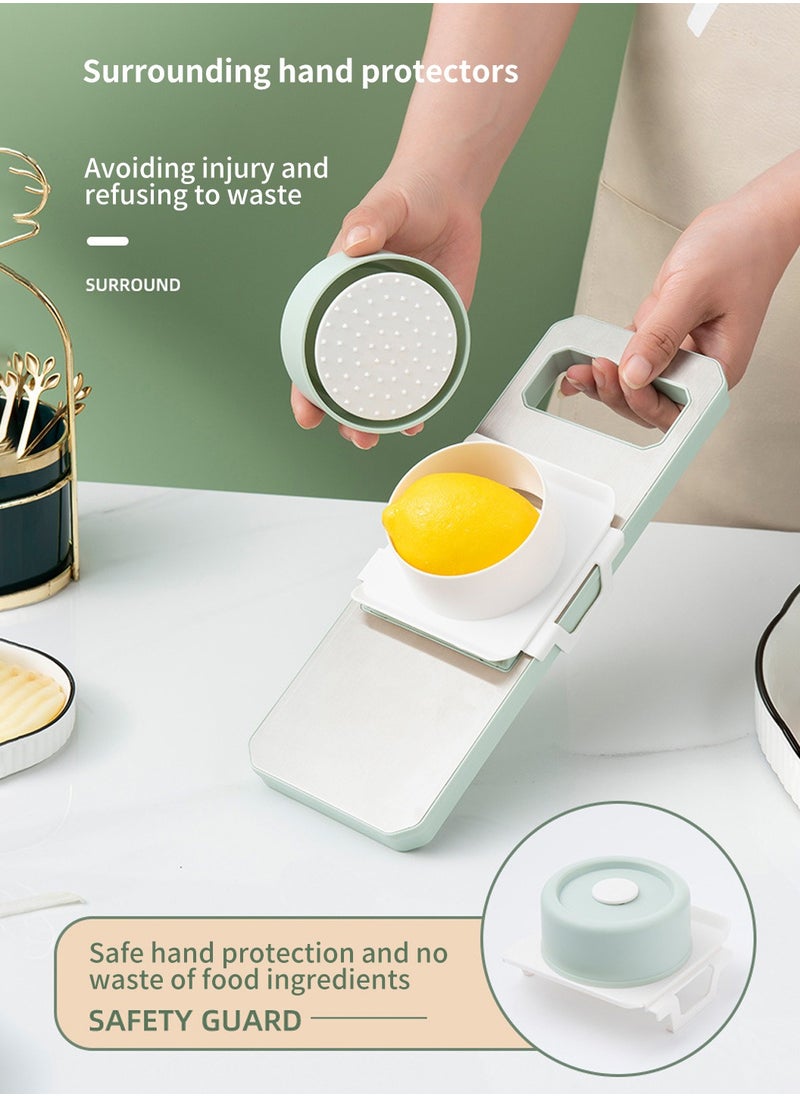 LEOKOR Food Chopper Quick Dicer Multifunctional Vegetable Slicer With 6 Stainless Steel Blades  - Image 3