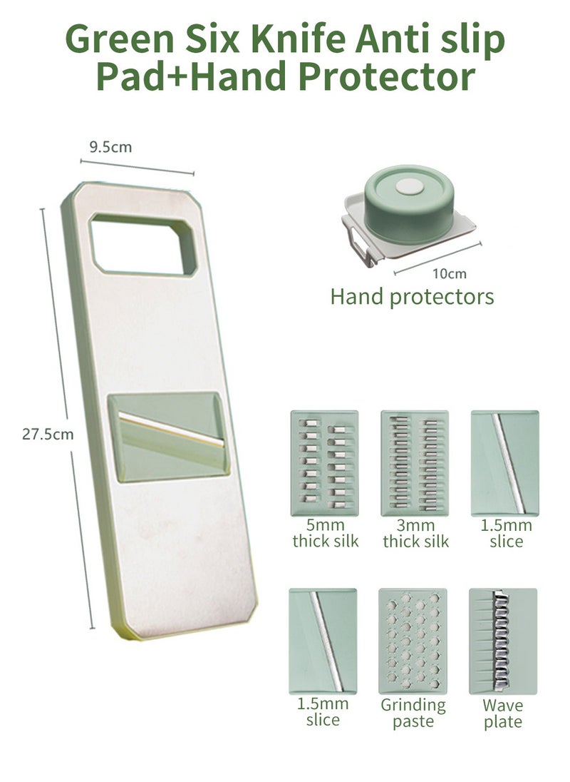 LEOKOR Food Chopper Quick Dicer Multifunctional Vegetable Slicer With 6 Stainless Steel Blades  - Image 4