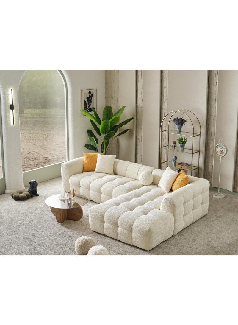 مهارة البحر طقم كنب فاخر على شكل حرف L، ٥ مقاعد، بتصميم فقاعات | راحة فائقة | أحدث الموديلات - Image 1