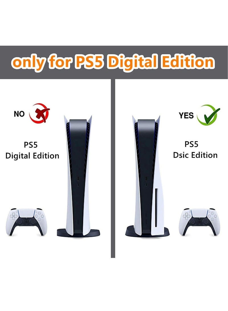 Captaintech Skin for PlayStation 5 Disc Edition, Sticker for PS5 Vinyl Decal Cover for Playstation 5 Controller - Image 4