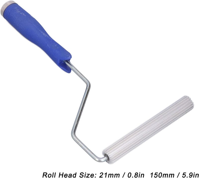 Composite Laminating Roller, Aluminum Alloy Frame with Cylindrical Roller Head, Manual Application Tool for Fiberglass Layup, 21x150mm, 203g - Image 4