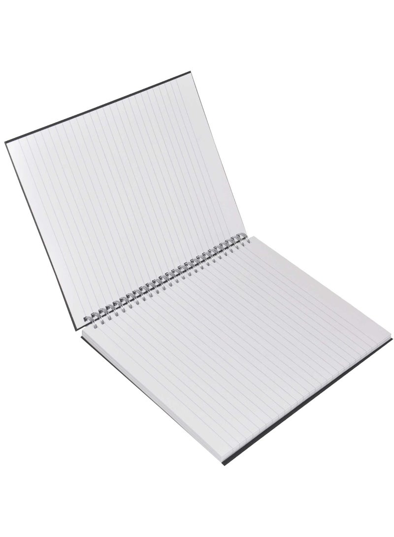 FIS LIGHT Pack of 5  Spiral Hard Cover Notebook, Single Line, 9X7 Inches (22.86 X 20.32 CM) 100 Sheets -LINBS971710 - Image 3