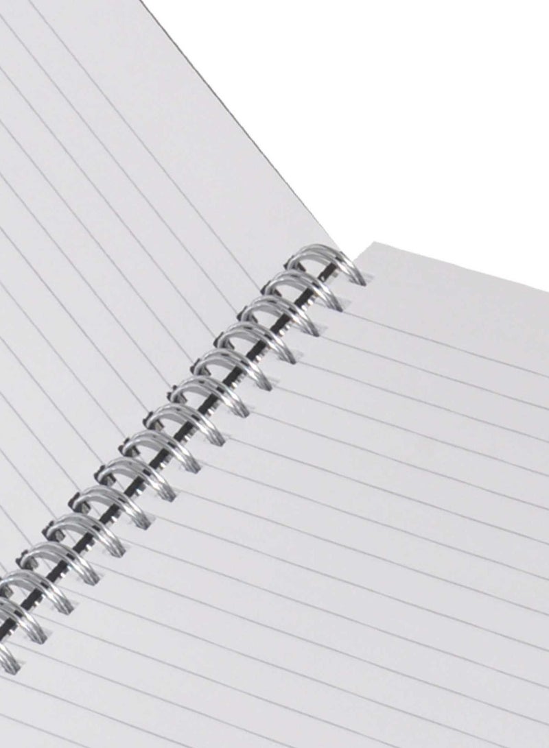FIS LIGHT Pack of 5  Spiral Hard Cover Notebook, Single Line, 9X7 Inches (22.86 X 20.32 CM) 100 Sheets -LINBS971710 - Image 2