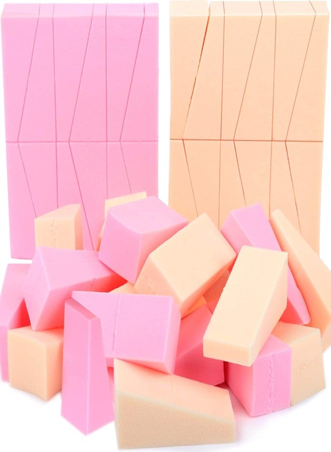 NETXE 48 pcs Triangle Shape Makeup Sponge for Powder Makeup Puff Wet and Dry cosmetic sponges wedge for concealer foundation powder applicator for face eye(multicolour) (Pack of 48) - Image 1