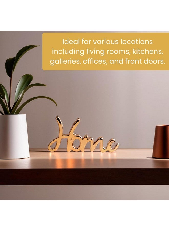 Heyearth Home Decoration Items | Showpiece For Home Decor | Figurines For Desk | Items For Good Luck | Table Top Decoration | Home Decor Centerpiece (Gold) (Gold) - Image 5
