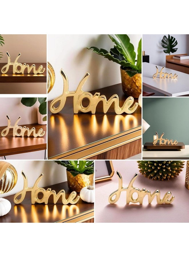 Heyearth Home Decoration Items | Showpiece For Home Decor | Figurines For Desk | Items For Good Luck | Table Top Decoration | Home Decor Centerpiece (Gold) (Gold) - Image 3