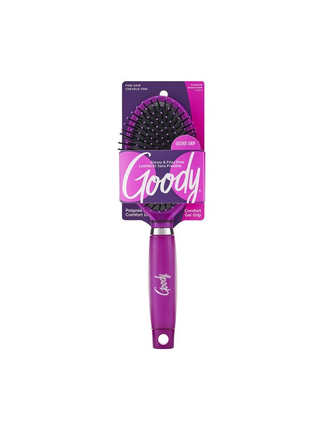 Goody Oval Hair Brush With Gelous Grip For All Hair Types Ion Infused Bristles For Frizzfree And Glossy Styling Painfree Hair Accessories For Women Men Boys And Girls - Image 3