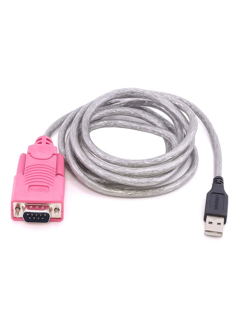 USB to RS232 1.5M Adapter Cable – Compatible with Windows 7, 10, Vista, XP, and 2000  - Image 1