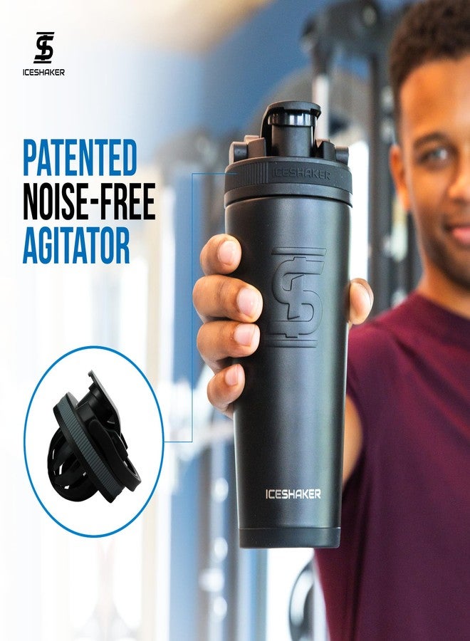 Ice Shaker Insulated Stainless Steel Shaker Bottle | 26oz, Grey Color Rush | Cold for 24+ Hours | Insulated Cup with Twist-on Agitator | Odor-Free Bottle for Shakes, Water, Smoothies, Cocktails - Image 5