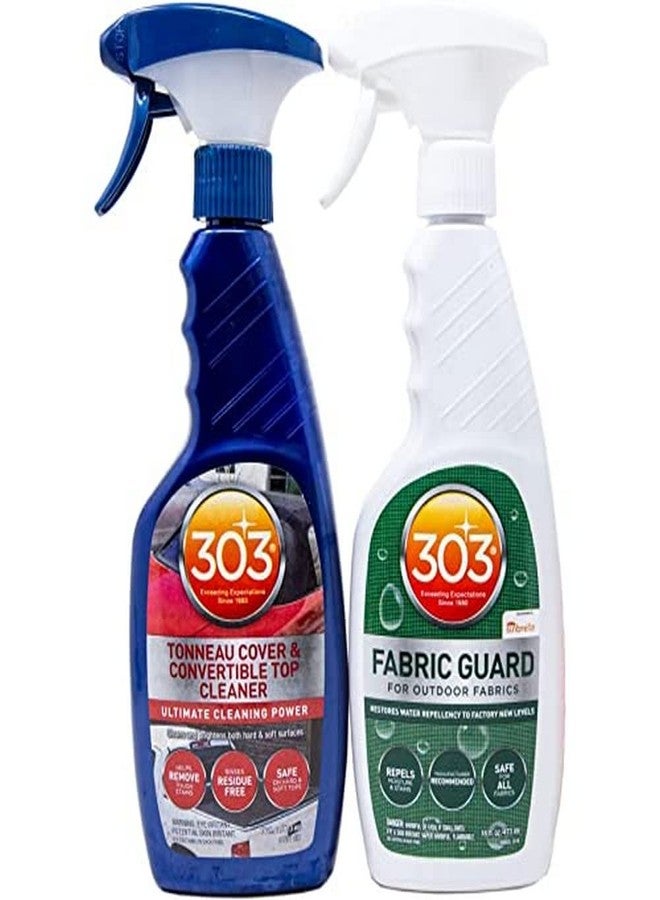 303 Products Convertible Fabric Top Cleaning and Care Kit - Cleans And Protects Fabric Tops - Includes Tonneau Cover And Convertible Top Cleaner 16 fl. oz. + Fabric Guard, (30520) - Image 1