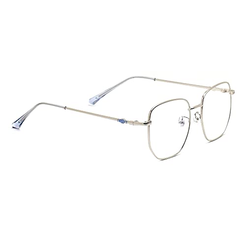 Peter Jones Square Medium Blue Light Blocking Computer Glasses for Men & Women | Zero Power UV400 Lenses | Lightweight Anti-Fatigue Eyewear for TV, Smartphones, and Tablets (Size Medium, AG240) - Image 3