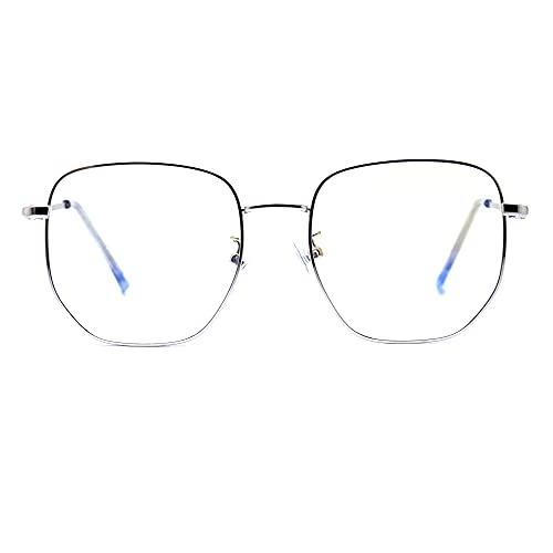 Peter Jones Square Medium Blue Light Blocking Computer Glasses for Men & Women | Zero Power UV400 Lenses | Lightweight Anti-Fatigue Eyewear for TV, Smartphones, and Tablets (Size Medium, AG240) - Image 4