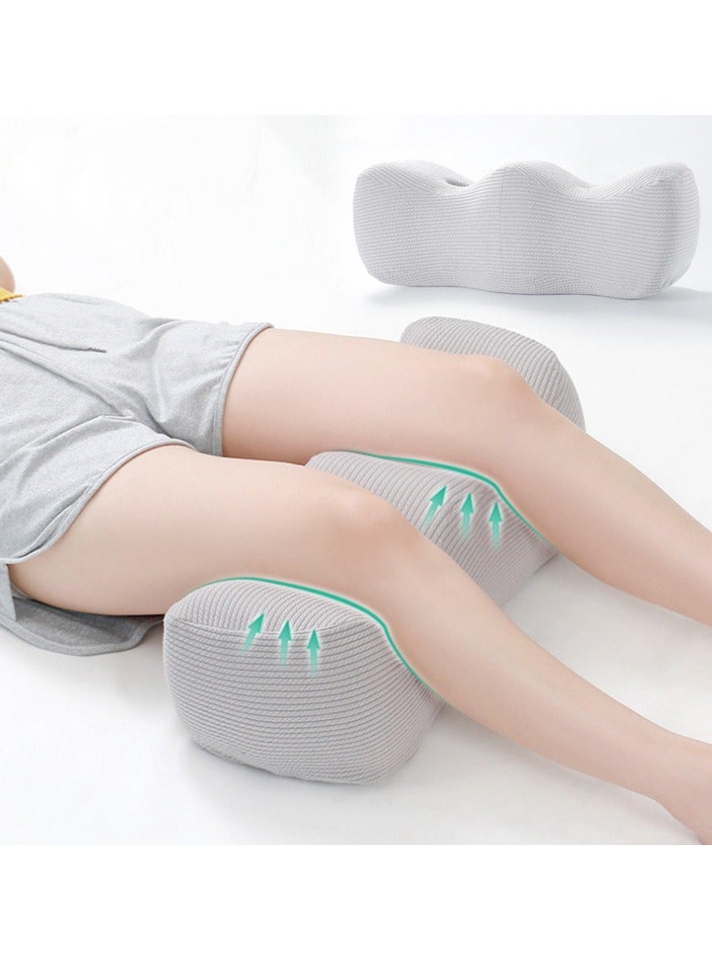 WALALLA Portable Ergonomic Semicircle Round Shape Knee Pillow, Leg Elevation Pillows, Support Knee Support Pillow for Side Sleepers Separates the Knees, Promote Sleeping, Blood Circulation - Image 1