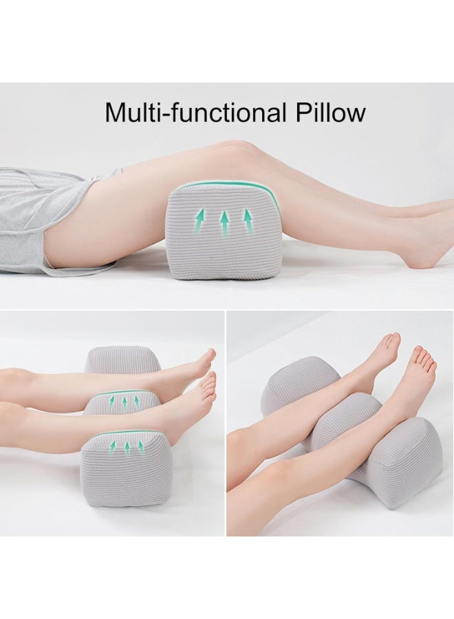 WALALLA Portable Ergonomic Semicircle Round Shape Knee Pillow, Leg Elevation Pillows, Support Knee Support Pillow for Side Sleepers Separates the Knees, Promote Sleeping, Blood Circulation - Image 2