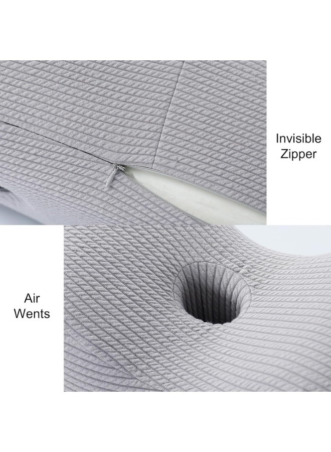 WALALLA Portable Ergonomic Semicircle Round Shape Knee Pillow, Leg Elevation Pillows, Support Knee Support Pillow for Side Sleepers Separates the Knees, Promote Sleeping, Blood Circulation - Image 4