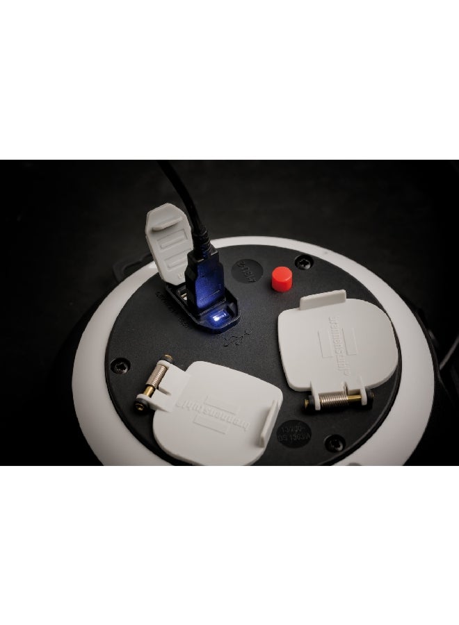Brennenstuhl 2-Way Comfort Line Box Mini Cable Reel with USB Function Black and White 3 m 1109223600 - Image 4