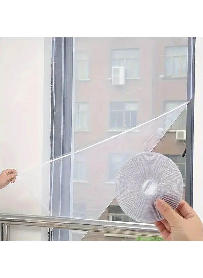 Easy Install Self Adhesive Mosquito Screen Kit Cut To Fit White Includes Replacement Corners For Bedroom Home Decor - Image 2