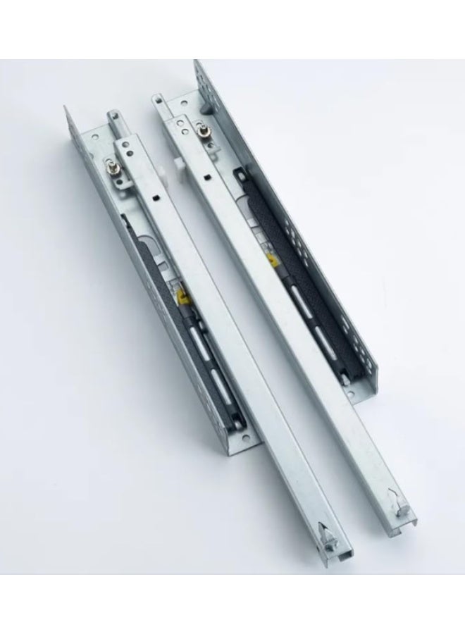 Woodex Undermount Bottom Soft Closing Drawer Rail Cabinet Three-Section Full-Pull Bottom-Mounted (50 CM), 1 PAIR (2 PCS) - Image 1