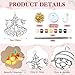 Dunzoom 30 Set Christmas Craft Kit Suncatchers Kit Christmas Tree Santa Gingerbread DIY Suncatchers Craft Kit Make Your Own Suncatcher Paint Sun Catcher Ornaments for Xmas Art Craft Painting Activity - Image 4