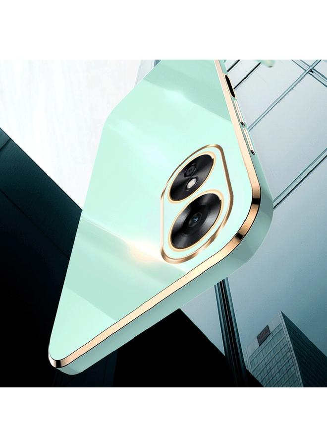 S-TOP Case For OPPO A17 XINLI Straight Edge 6D Electroplate TPU Phone Case - Image 5