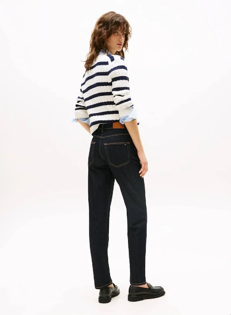 TOMMY HILFIGER Mid Rise Classic Straight Jeans