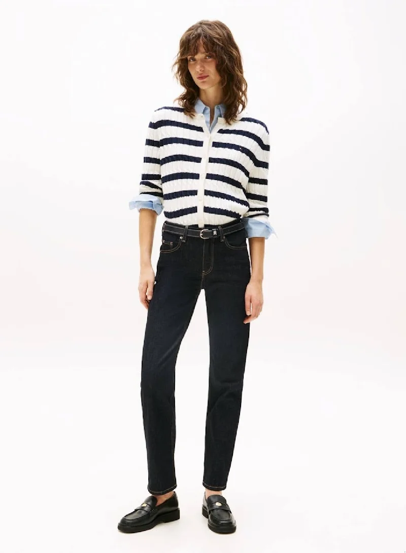 Mid Rise Classic Straight Jeans