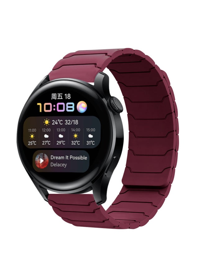 Suitable For Samsung Watch567 Watch Strap Huawei Gt3/4/5 Huami Armor Warrior Silicone Magnetic Watch Strap 