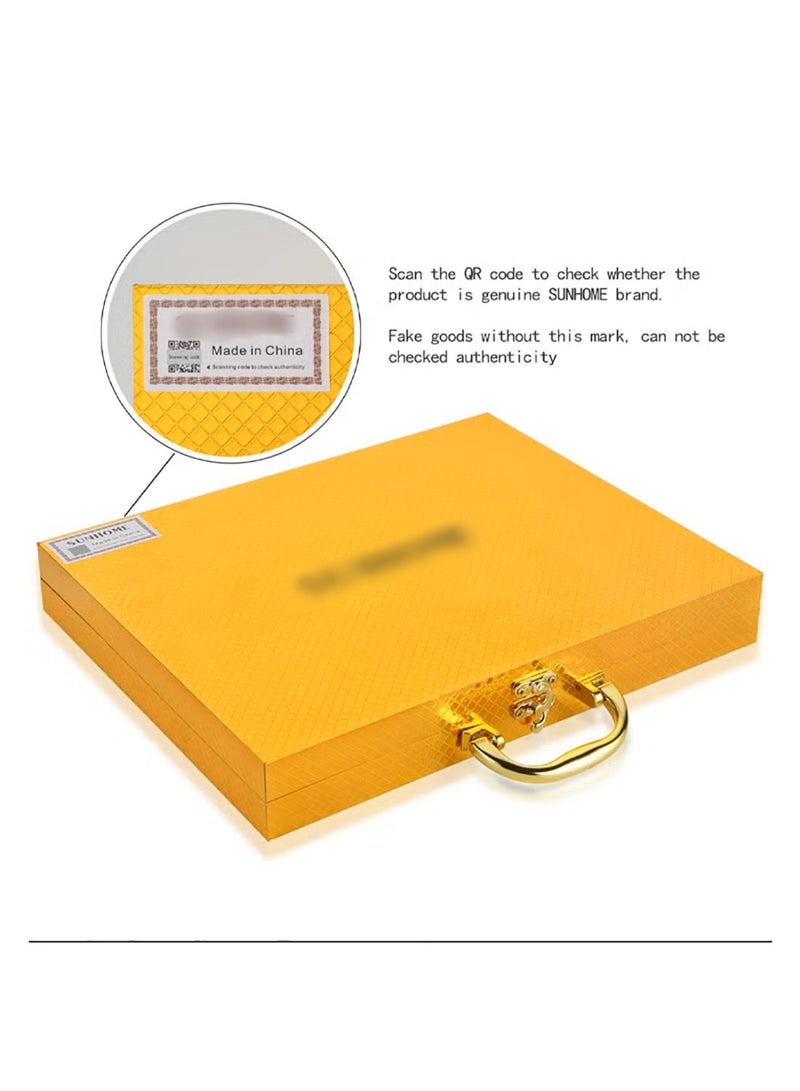 24-Piece Stainless Steel Cutlery Set Kitchen Utensil Set Western Cutlery With Textured Surface Suitable For Home Kitchen Restaurant Hotel Party Dining Picnic Dining Exquisite Packaging For Gift Giving Silver/Gold - Image 2