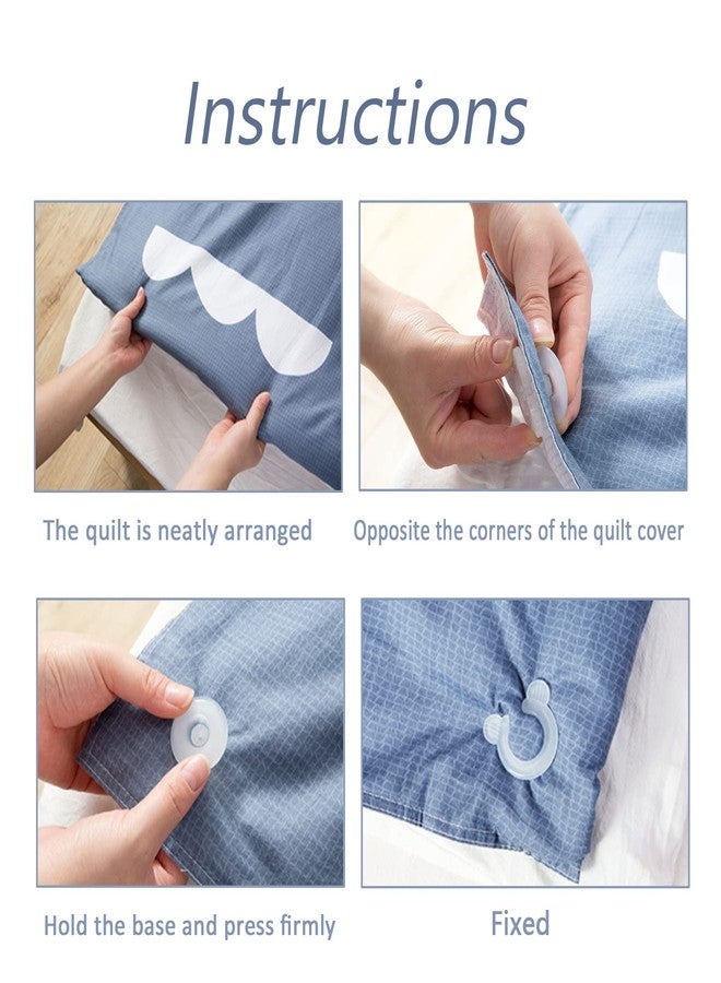 Bnapott 12 Sets Duvet Comforter Clips, Duvet Donut Holder Fastener Sets, Comforter Grippers to Keep Duvet Corner in Place - Image 4