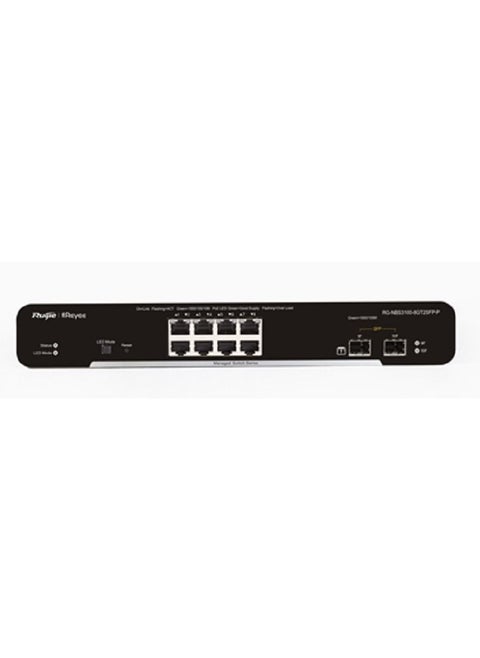 RG-NBS3100-8GT2SFP-P, 10-Port Gigabit Layer 2 Cloud Managed PoE Switch