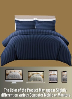 Blueberry 6 Pieces King Size Duvet Cover Set with Fitted sheet and Pillowcases  - Image 3