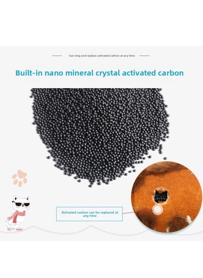 Car Decoration Simulation Cat Dog Doll Plush Toy Children's Cognitive Birthday Gift Home Decoration Model-Color:Bamboo Charcoal Mini Charlie - Image 5