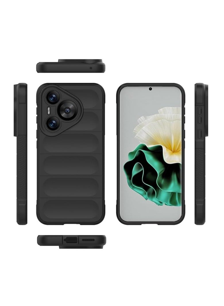 عام لحالة هاتف هواوي P70/P70 Pro، تصميم مرن فائق الرقة لامتصاص الصدمات، مقاوم للخدوش، غطاء مطاطي مرن فاخر ومتين، يغطي هاتف هواوي P70 بشكل كامل - Image 5