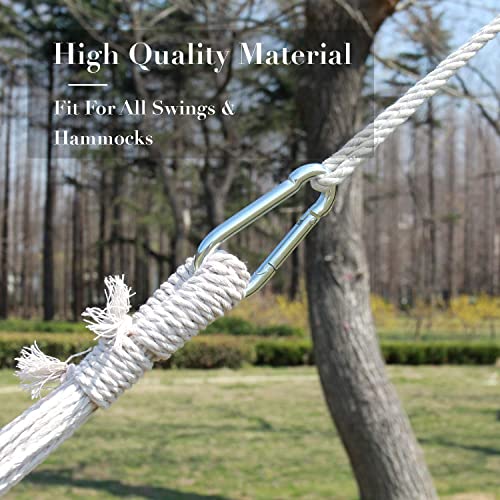 INNO STAGE 2 Tree Swing Hanging Straps Hammock Rope 13 FT Each with Heavy Duty Carabiner Hooks Kit for Camping or Tire Playground Accessories - Safer Extension Conversion/Easy Setup Indoor Outdoor - Image 4