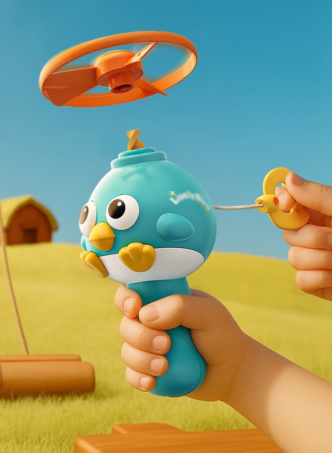 Frisbee Launcher Toy, Kids Outdoor Frisbee Toy, Portal Gun, 3 Frisbee Guns & 1 Launcher Birthday Gifts for Kids Pet Girls & Boys 3-12 years old 【Cute Frisbee & Launcher】This versatile frisbee launcher toy includes 1 cute little bird gun, 3 saucers. - Image 2