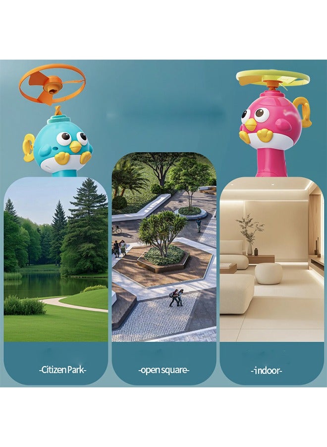 Frisbee Launcher Toy, Kids Outdoor Frisbee Toy, Portal Gun, 3 Frisbee Guns & 1 Launcher Birthday Gifts for Kids Pet Girls & Boys 3-12 years old 【Cute Frisbee & Launcher】This versatile frisbee launcher toy includes 1 cute little bird gun, 3 saucers. - Image 3