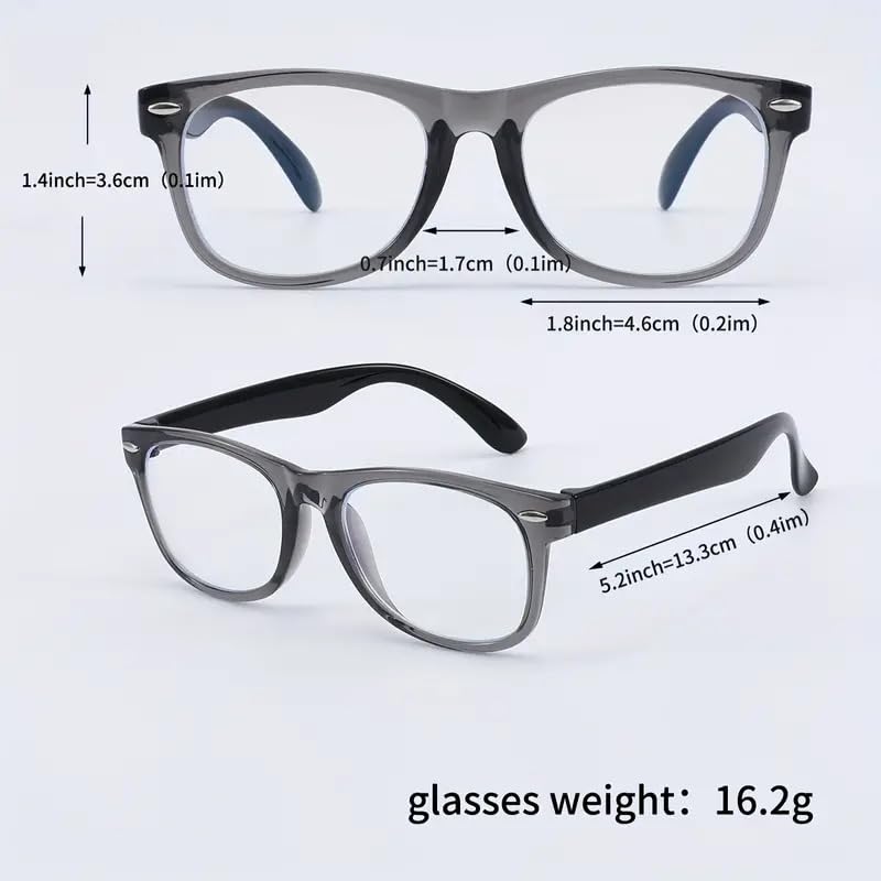 Boolavard Kids Nerd Glasses Clear Lens Geek Fake Eyeglasses for Girls Boys Eyewear Age 4-12 (Black) - Image 4