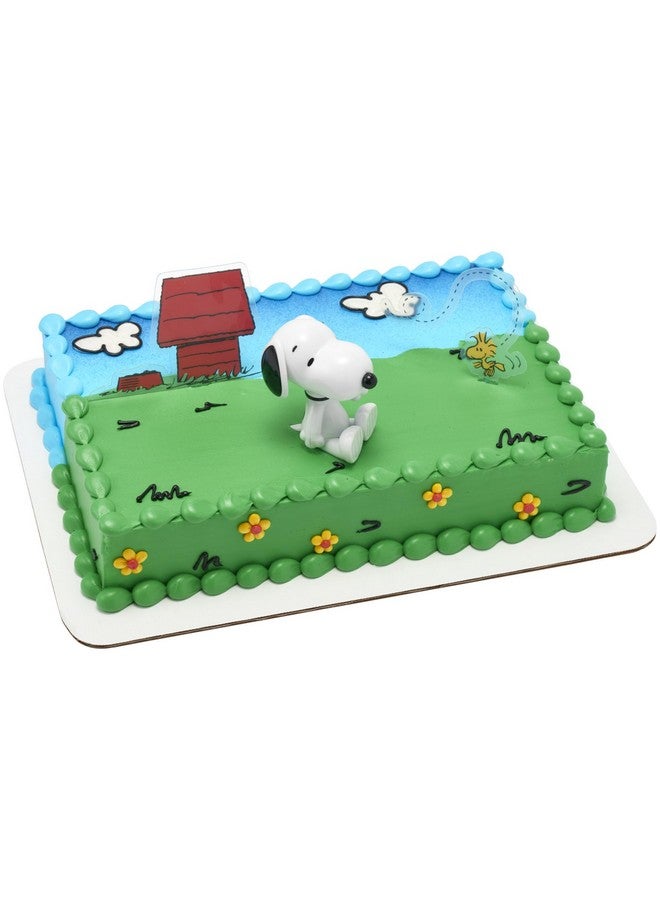 DecoPac DecoSet® Peanuts® Snoopy® and Woodstock® Cake Topper, 3-Piece Cake Decoration | For Birthday, Parties, Celebration - Image 1
