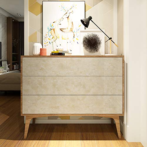 LACHEERY 12"x317" Beige Marble Wallpaper Peel and Stick Marble Contact Paper for Countertops Waterproof Contact Paper Marble Sticker Countertop Kitchen Bathroom Counter Vinyl Wrap Wallpaper Removable - Image 3