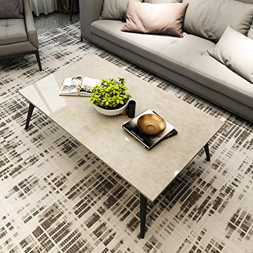 LACHEERY 12"x317" Beige Marble Wallpaper Peel and Stick Marble Contact Paper for Countertops Waterproof Contact Paper Marble Sticker Countertop Kitchen Bathroom Counter Vinyl Wrap Wallpaper Removable - Image 4